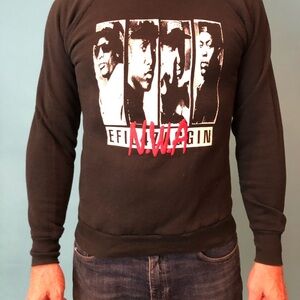 True Vintage NWA SWEATSHIRT ellif4zaggin SCREEN STARS Ice-Cube Eazy-E Dr DRE LG